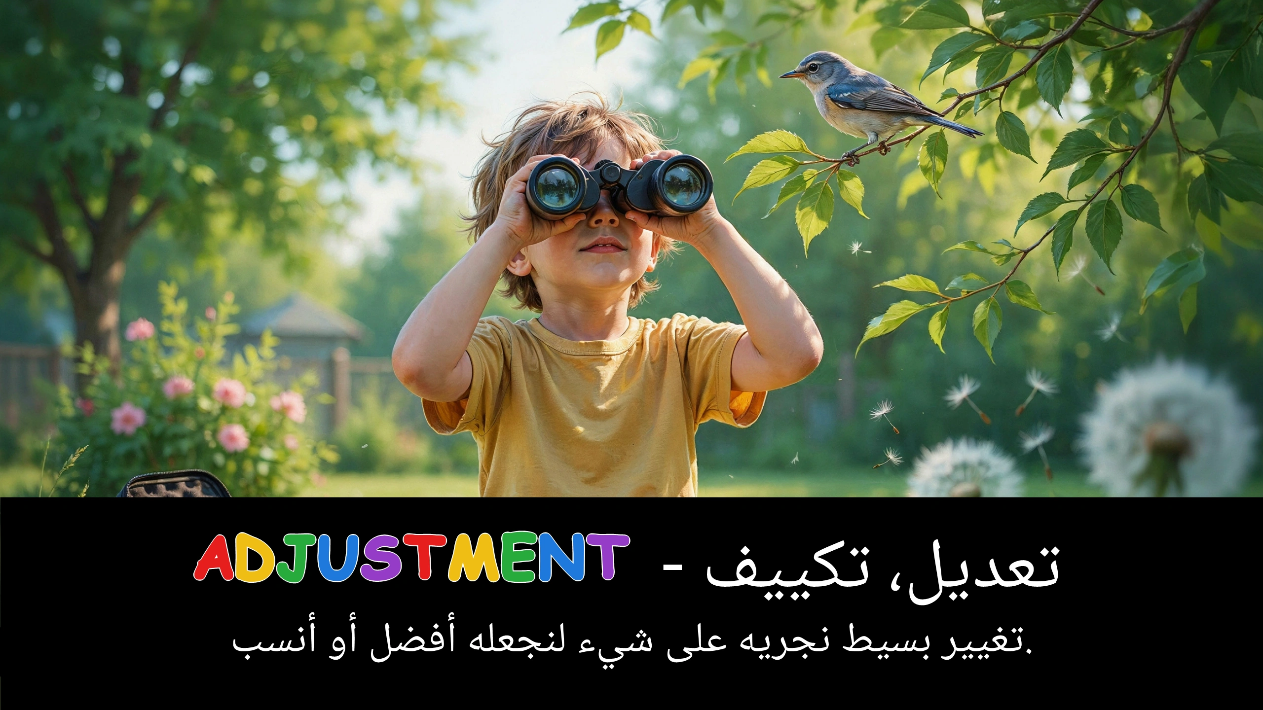 Arabic Illustration for adjustment